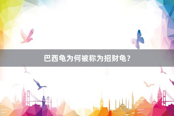 巴西龟为何被称为招财龟？